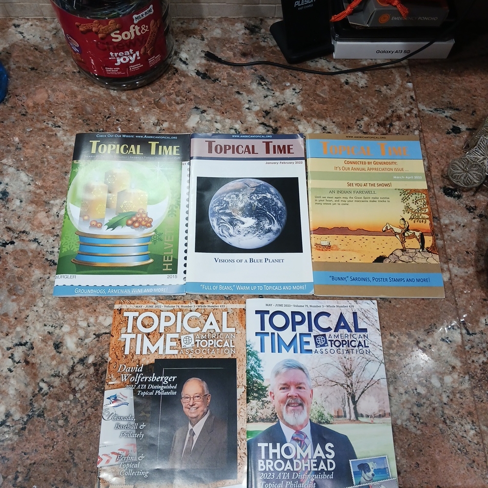 Topical Time,  American Topical Association ATA Journals 2021-2023 (Lot of 5)